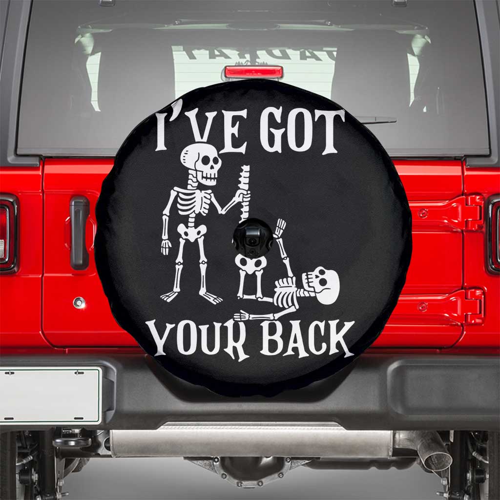 Funny I Got Your Back Spare Tire Cover Halloween Skeleton Skull - Wonder Print Shop