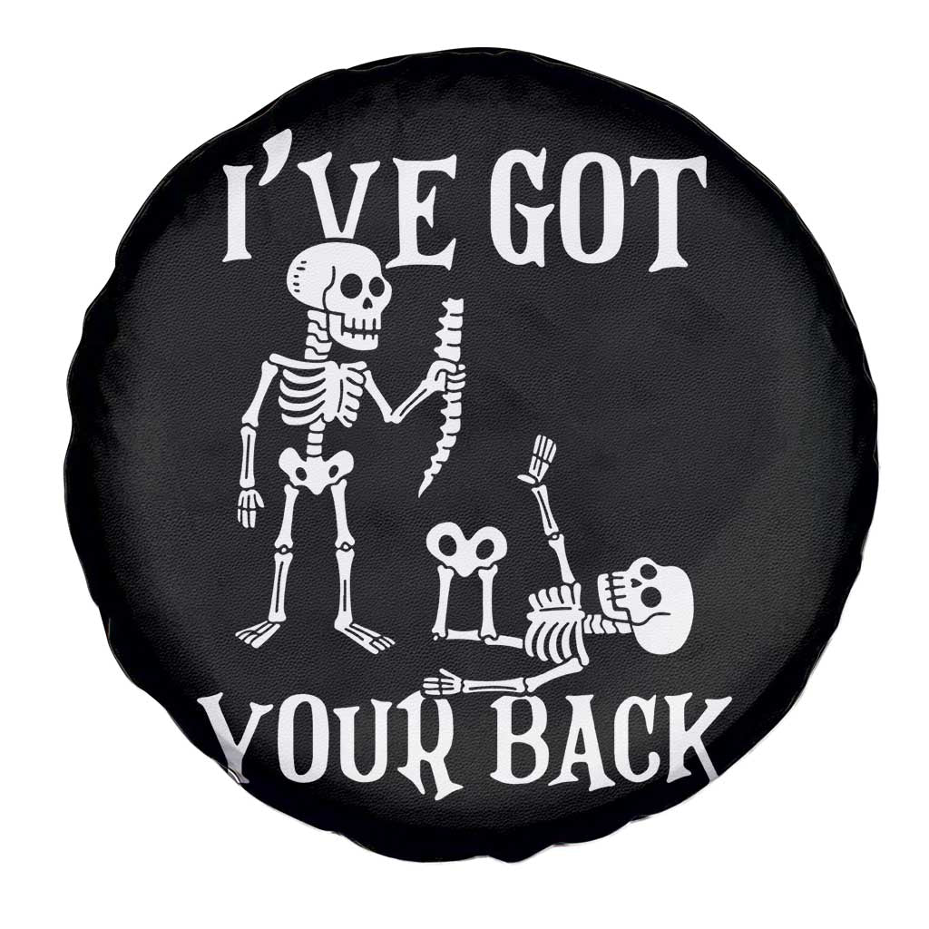 Funny I Got Your Back Spare Tire Cover Halloween Skeleton Skull - Wonder Print Shop