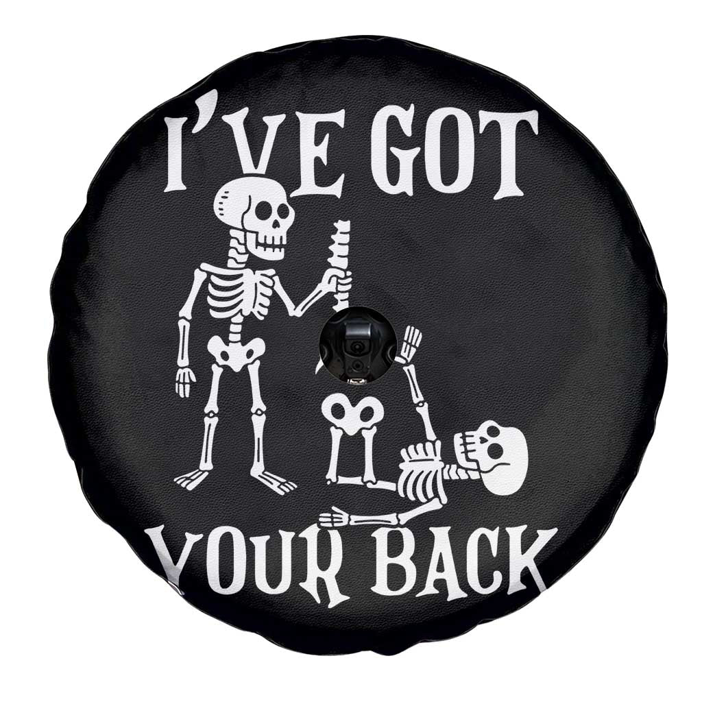 Funny I Got Your Back Spare Tire Cover Halloween Skeleton Skull - Wonder Print Shop
