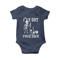 Funny I Got Your Back Baby Onesie Halloween Skeleton Skull - Wonder Print Shop