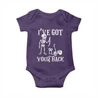 Funny I Got Your Back Baby Onesie Halloween Skeleton Skull - Wonder Print Shop