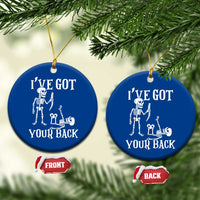 Funny I Got Your Back Ceramic Ornament Halloween Skeleton Skull - Wonder Print Shop