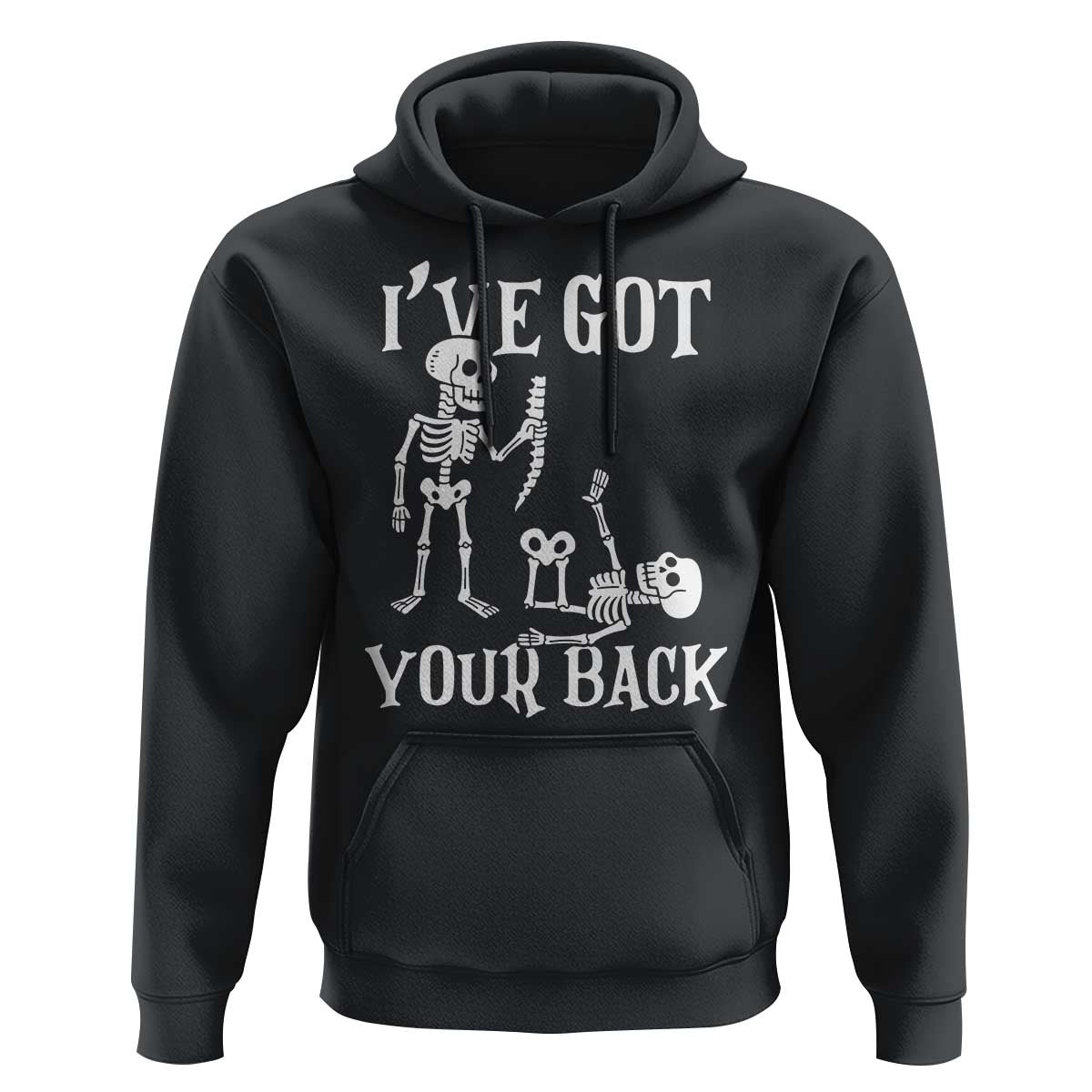 Funny I Got Your Back Hoodie Halloween Skeleton Skull - Wonder Print Shop