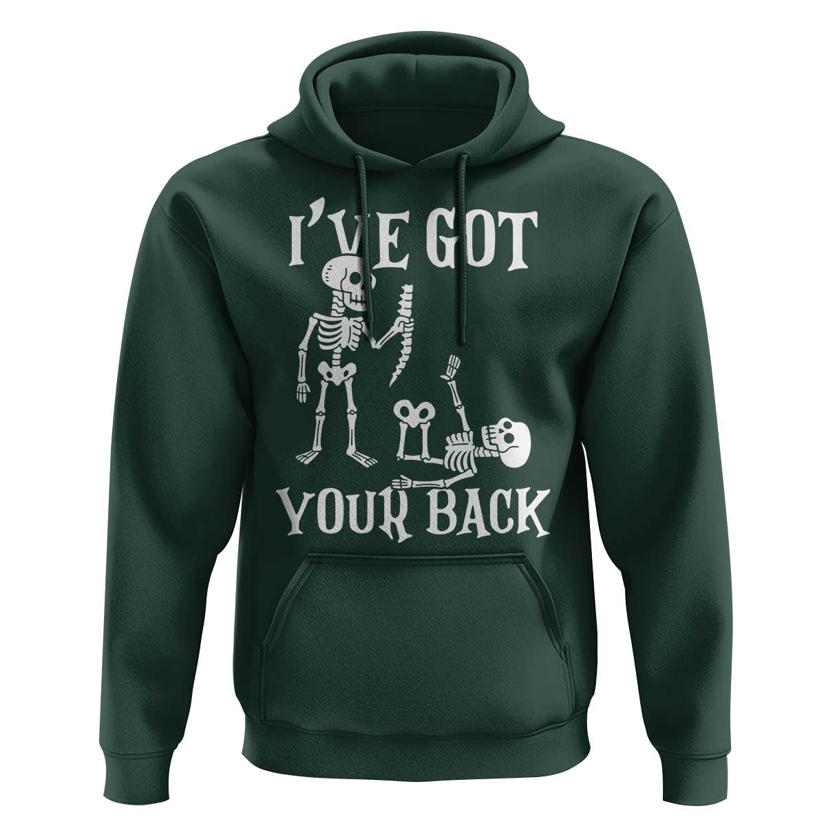 Funny I Got Your Back Hoodie Halloween Skeleton Skull - Wonder Print Shop