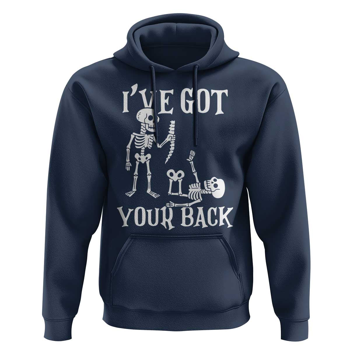 Funny I Got Your Back Hoodie Halloween Skeleton Skull - Wonder Print Shop