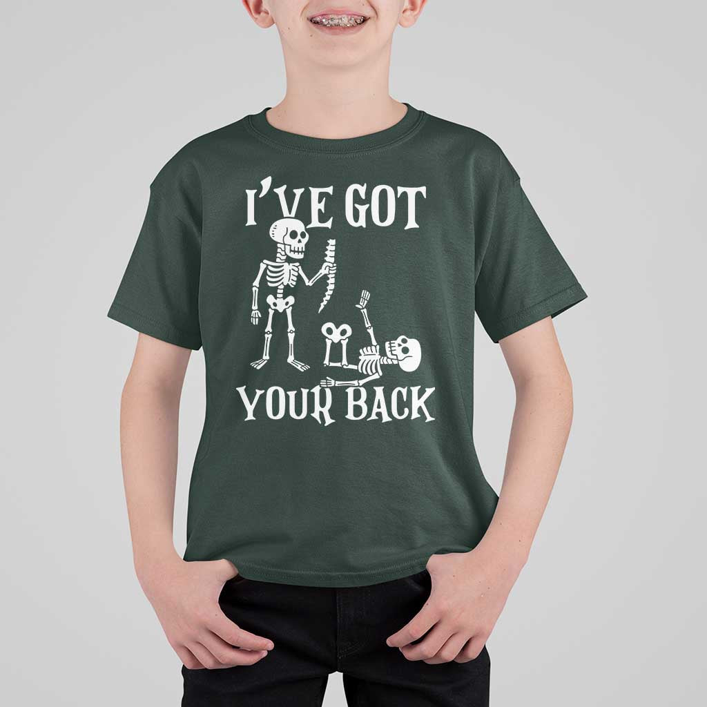 Funny I Got Your Back T Shirt For Kid Halloween Skeleton Skull - Wonder Print Shop