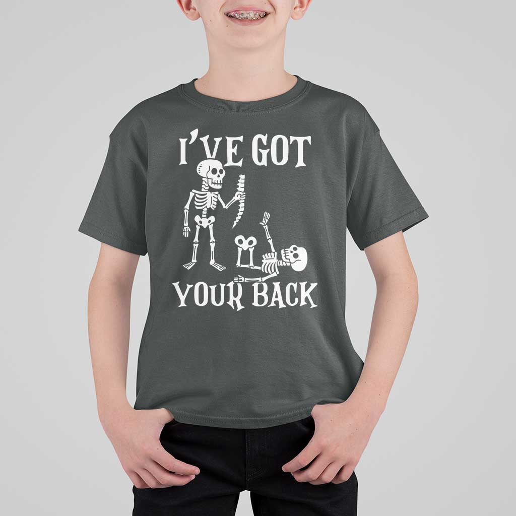 Funny I Got Your Back T Shirt For Kid Halloween Skeleton Skull - Wonder Print Shop