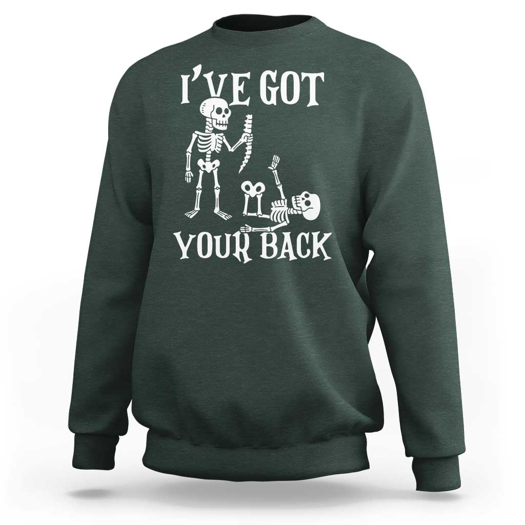 Funny I Got Your Back Sweatshirt Halloween Skeleton Skull - Wonder Print Shop