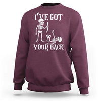Funny I Got Your Back Sweatshirt Halloween Skeleton Skull - Wonder Print Shop