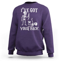 Funny I Got Your Back Sweatshirt Halloween Skeleton Skull - Wonder Print Shop