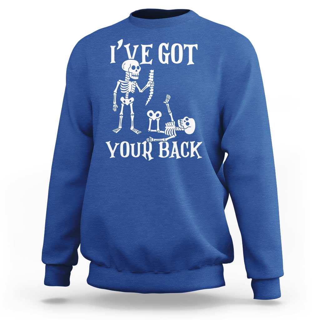 Funny I Got Your Back Sweatshirt Halloween Skeleton Skull - Wonder Print Shop