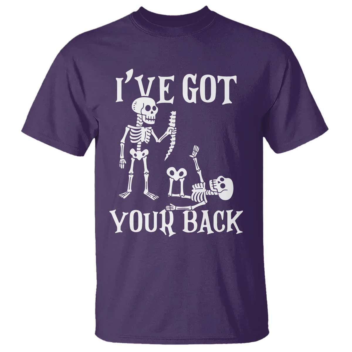 Funny I Got Your Back T Shirt Halloween Skeleton Skull - Wonder Print Shop