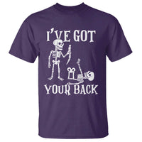 Funny I Got Your Back T Shirt Halloween Skeleton Skull - Wonder Print Shop