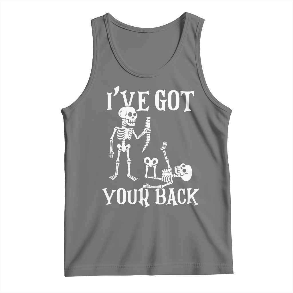Funny I Got Your Back Tank Top Halloween Skeleton Skull - Wonder Print Shop