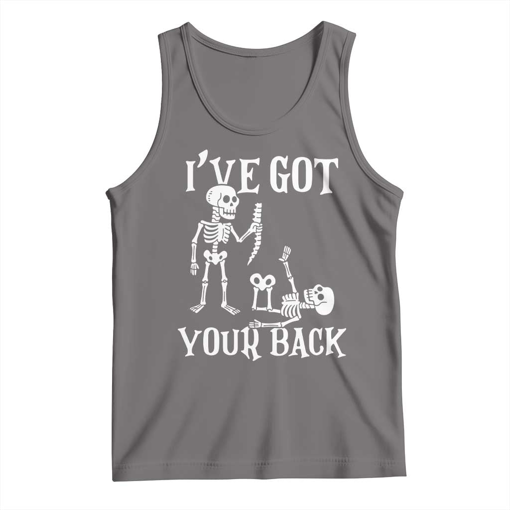 Funny I Got Your Back Tank Top Halloween Skeleton Skull - Wonder Print Shop
