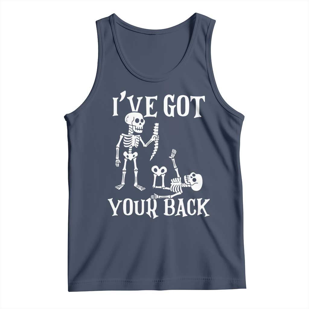 Funny I Got Your Back Tank Top Halloween Skeleton Skull - Wonder Print Shop