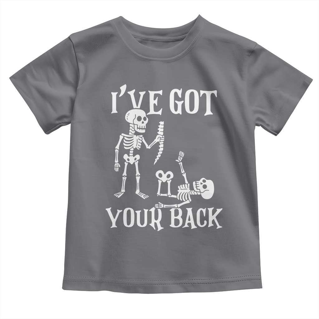 Funny I Got Your Back Toddler T Shirt Halloween Skeleton Skull - Wonder Print Shop
