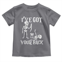 Funny I Got Your Back Toddler T Shirt Halloween Skeleton Skull - Wonder Print Shop
