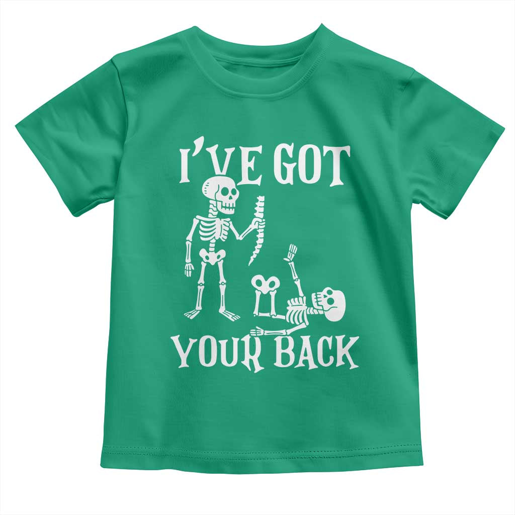 Funny I Got Your Back Toddler T Shirt Halloween Skeleton Skull - Wonder Print Shop