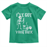 Funny I Got Your Back Toddler T Shirt Halloween Skeleton Skull - Wonder Print Shop