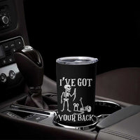 Funny I Got Your Back Tumbler Cup Halloween Skeleton Skull - Wonder Print Shop