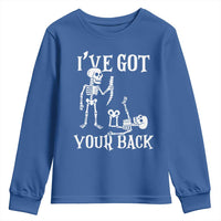 Funny I Got Your Back Youth Sweatshirt Halloween Skeleton Skull - Wonder Print Shop