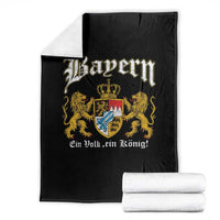 Bavarian German Pride Throw Blanket Bayern Ein Volk Ein Konig