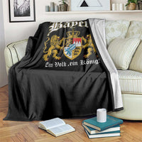Bavarian German Pride Throw Blanket Bayern Ein Volk Ein Konig