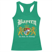 Bavarian German Pride Racerback Tank Top Bayern Ein Volk Ein Konig