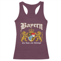 Bavarian German Pride Racerback Tank Top Bayern Ein Volk Ein Konig