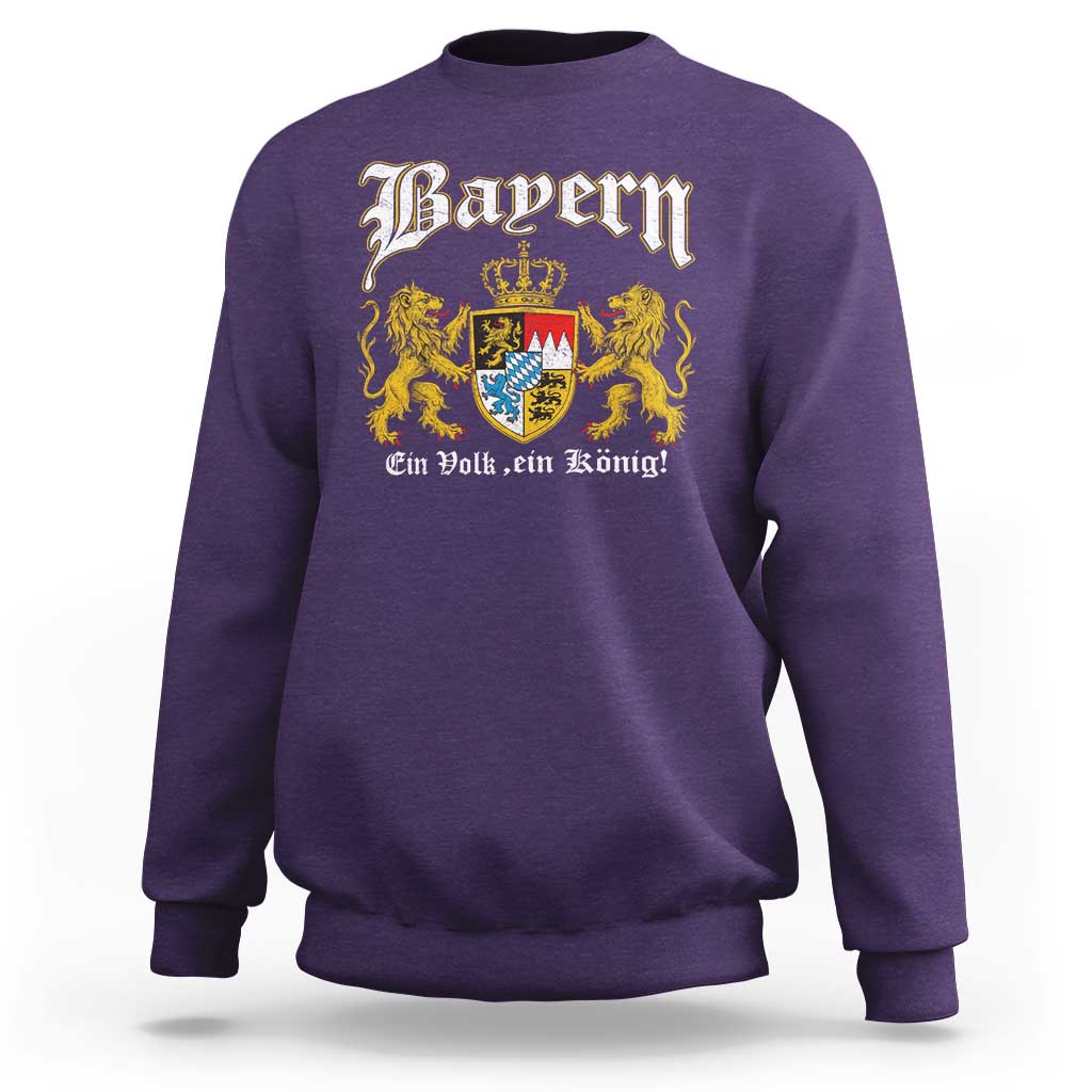Bavarian German Pride Sweatshirt Bayern Ein Volk Ein Konig