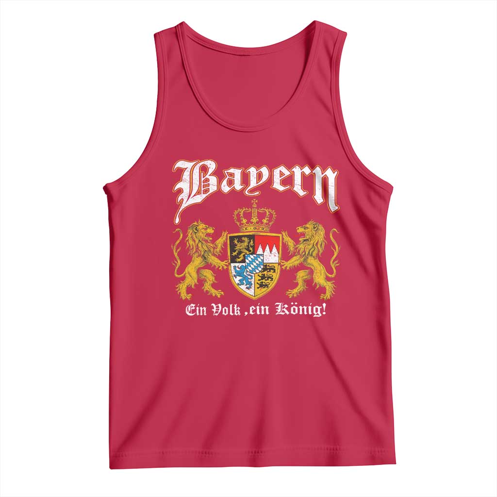 Bavarian German Pride Tank Top Bayern Ein Volk Ein Konig
