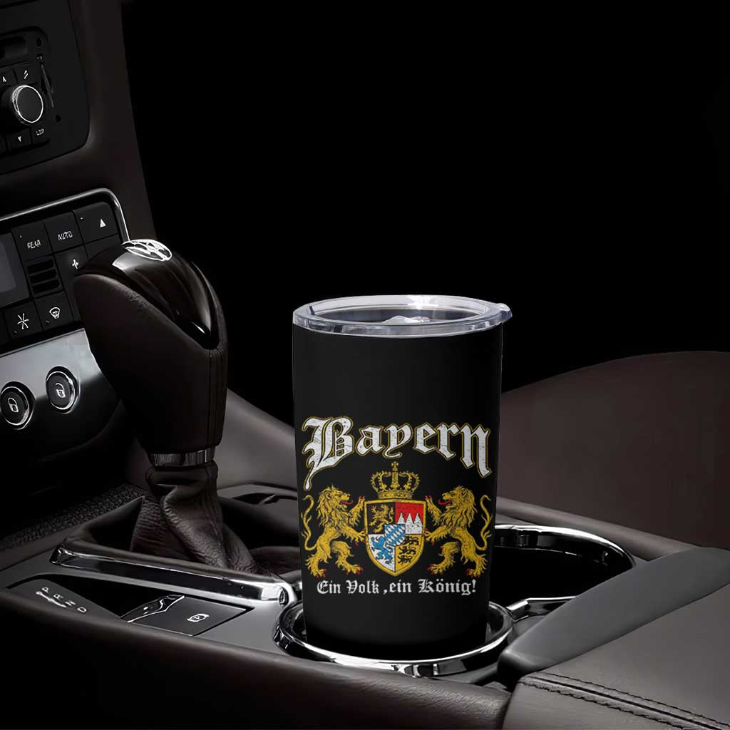 Bavarian German Pride Tumbler Cup Bayern Ein Volk Ein Konig