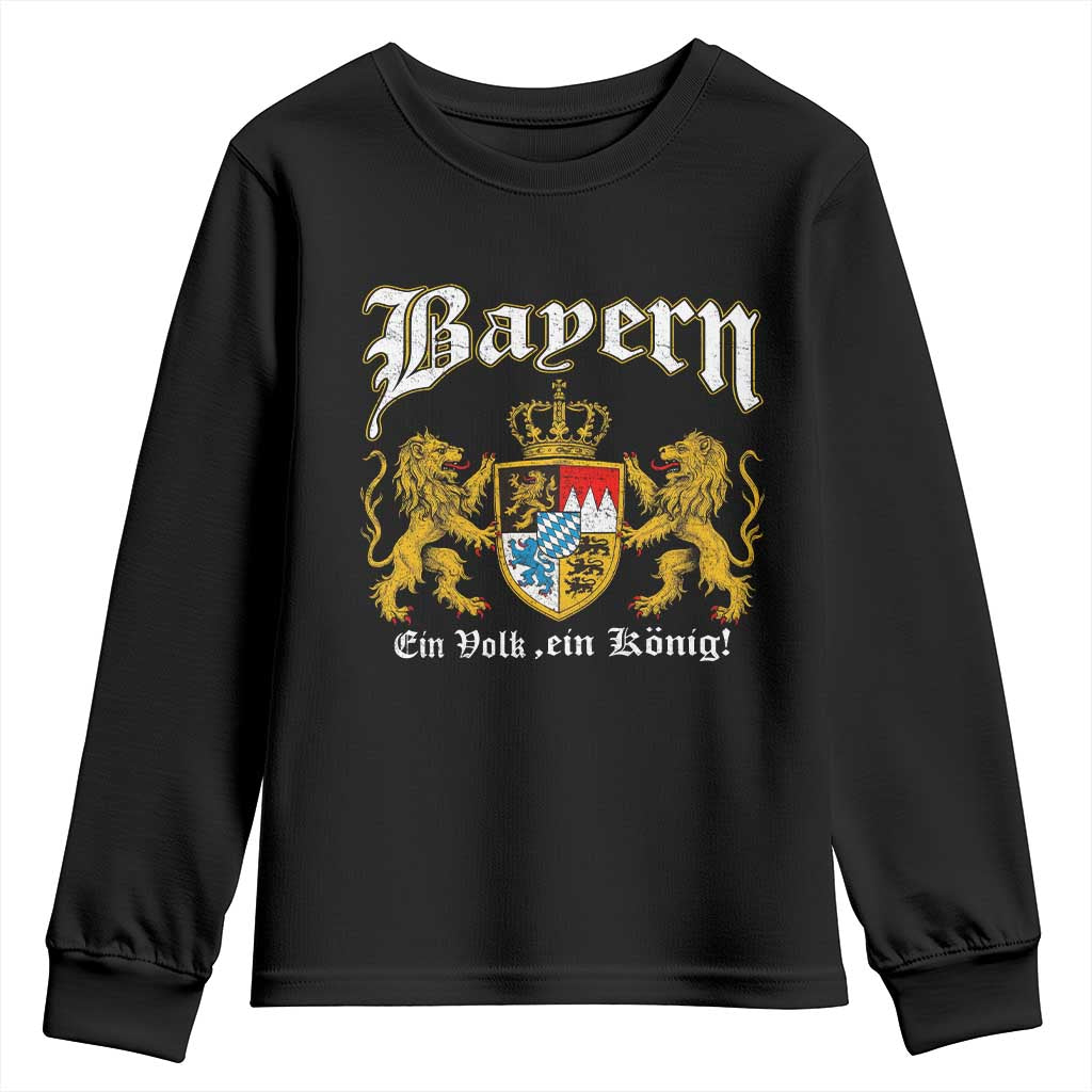 Bavarian German Pride Youth Sweatshirt Bayern Ein Volk Ein Konig