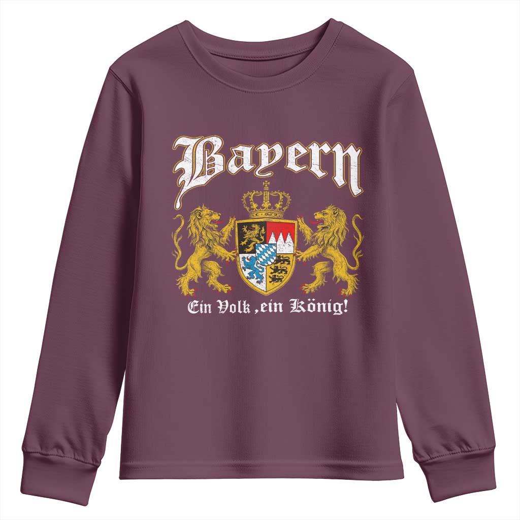 Bavarian German Pride Youth Sweatshirt Bayern Ein Volk Ein Konig