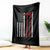 Viking Til Valhalla Throw Blanket Norse Mythology Axe USA Flag - Wonder Print Shop