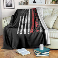 Viking Til Valhalla Throw Blanket Norse Mythology Axe USA Flag - Wonder Print Shop