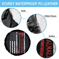 Viking Til Valhalla Spare Tire Cover Norse Mythology Axe USA Flag - Wonder Print Shop