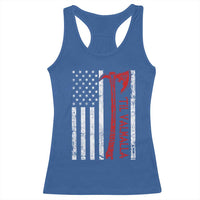 Viking Til Valhalla Racerback Tank Top Norse Mythology Axe USA Flag - Wonder Print Shop