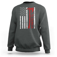 Viking Til Valhalla Sweatshirt Norse Mythology Axe USA Flag - Wonder Print Shop