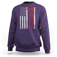 Viking Til Valhalla Sweatshirt Norse Mythology Axe USA Flag - Wonder Print Shop