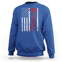 Viking Til Valhalla Sweatshirt Norse Mythology Axe USA Flag - Wonder Print Shop