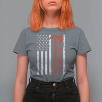 Viking Til Valhalla T Shirt For Women Norse Mythology Axe USA Flag - Wonder Print Shop