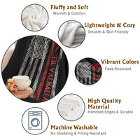 Viking Til Valhalla Throw Blanket Norse Mythology Axe Celtic Knot USA Flag - Wonder Print Shop