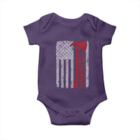 Viking Til Valhalla Baby Onesie Norse Mythology Axe Celtic Knot USA Flag - Wonder Print Shop