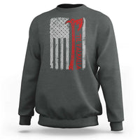 Viking Til Valhalla Sweatshirt Norse Mythology Axe Celtic Knot USA Flag - Wonder Print Shop