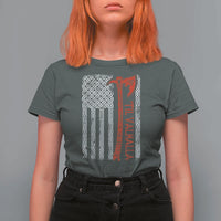 Viking Til Valhalla T Shirt For Women Norse Mythology Axe Celtic Knot USA Flag - Wonder Print Shop