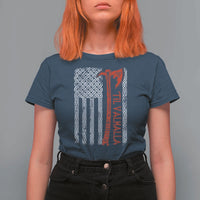 Viking Til Valhalla T Shirt For Women Norse Mythology Axe Celtic Knot USA Flag - Wonder Print Shop