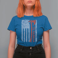 Viking Til Valhalla T Shirt For Women Norse Mythology Axe Celtic Knot USA Flag - Wonder Print Shop