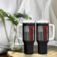 Viking Til Valhalla Tumbler With Handle Norse Mythology Axe Celtic Knot USA Flag - Wonder Print Shop